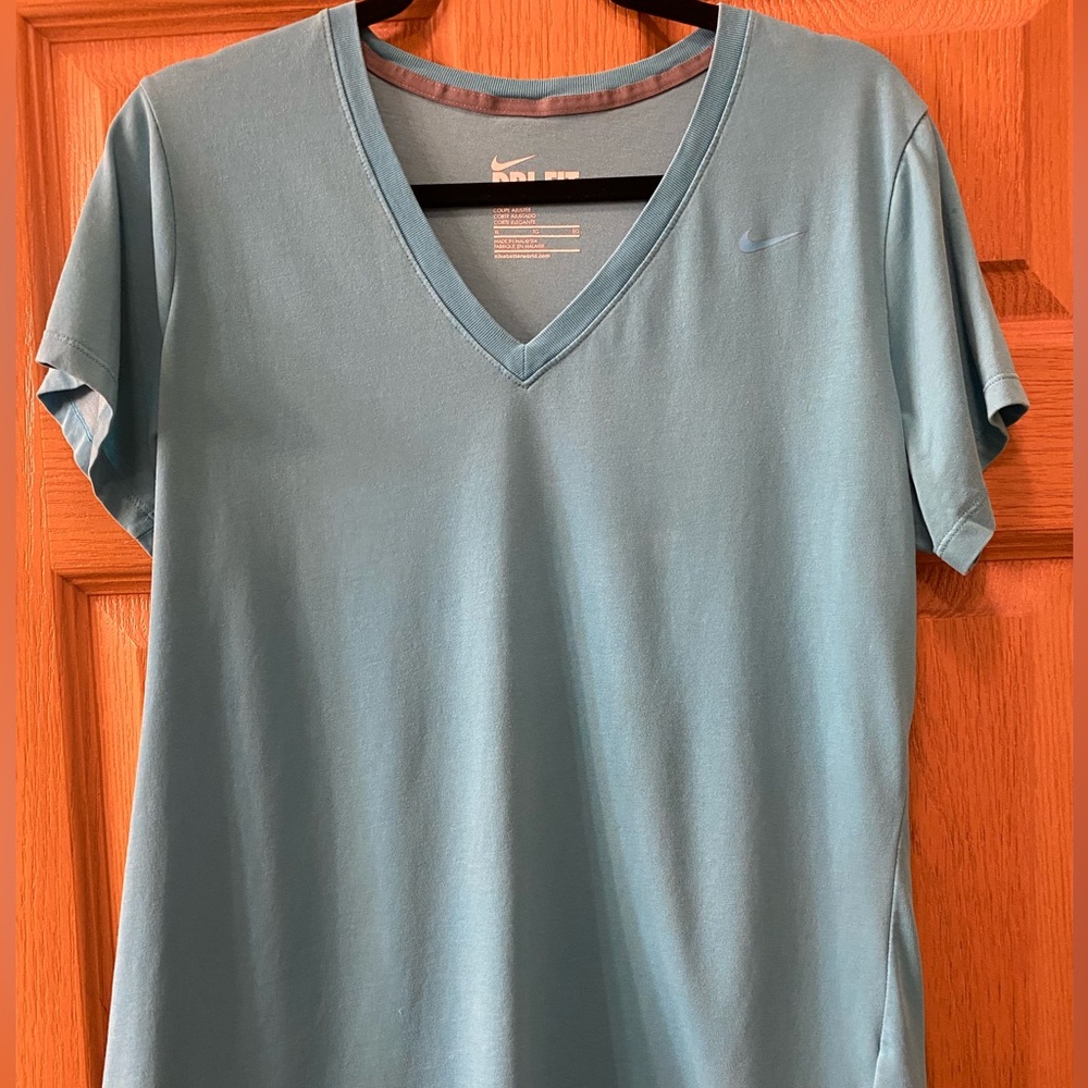 Nike Women's Short Sleeve V-Neck Top - Teal